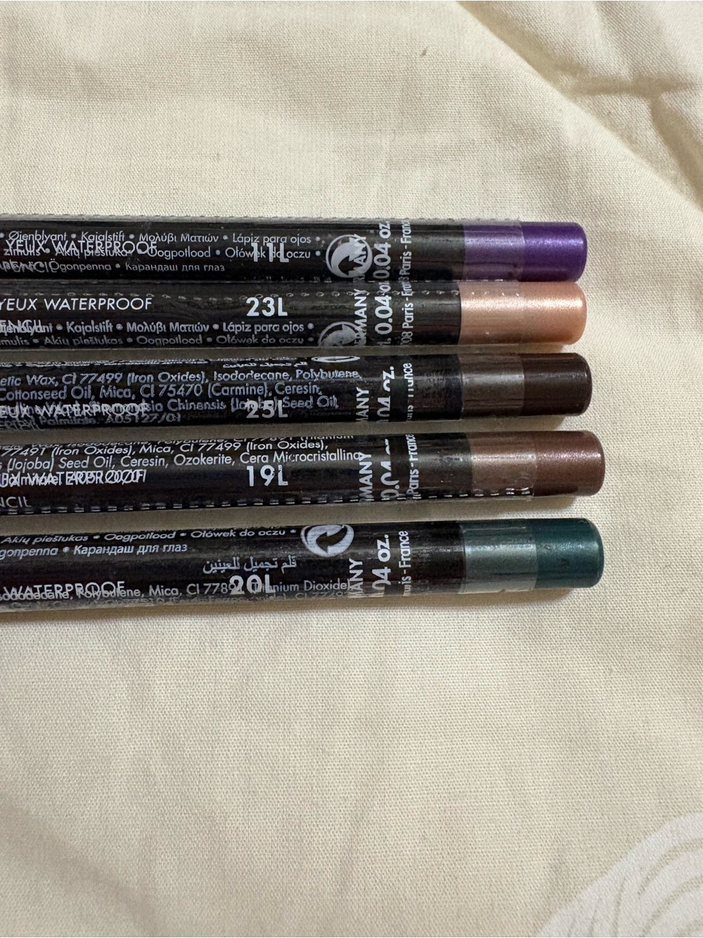 👀Bundle of 5 Colors Makeup Forever Aqua Eyes Eyeliners 11L 19L 20L 23L 25L